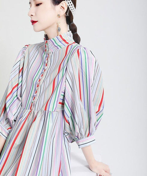 Colorful Line Dress
